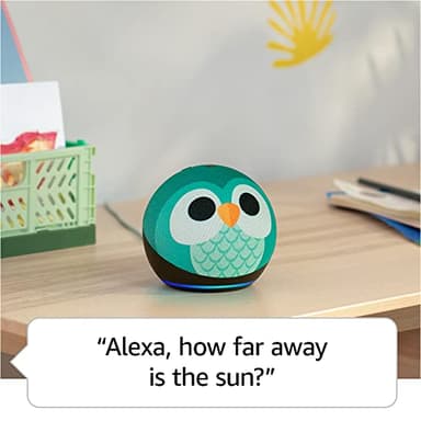 Amazon Echo Dot Kids with Alexa (newest model), Designed for kids, with parental controls, Includes 1 Year of Amazon Kids+, Owl - Image 4