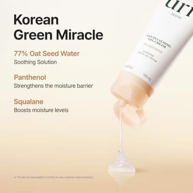 PURITO Oat In Calming Gel Cream, Oat Seed Water Hydration & Soothing, Lightweight, Non-Sticky FA Safe Moisturizer for Sensitive Skin, Non-Comedogenic, Fragrance-Free, Korean Skincare 3.38 fl.oz - Image 4