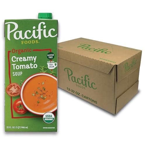 Pacific Foods Organic Creamy Tomato Soup, 32 oz Carton (Pack of 12) - Image 1