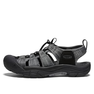KEEN Men's Newport H2 Closed Toe Water Sandals, Black/Steel Grey, 11.5 - Image 3