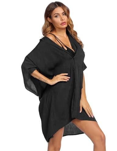 Ekouaer Bikini Beach Cover Ups Women Summer Beachwear Swimwear Bathing Suit Coverups,XX-Large - Image 3