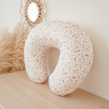 Konssy 2 Pack Nursing Pillow Covers, Soft and Comfortable Nursing Cover for Breastfeeding Pillows, Pillow Slipcover for Baby Girls Boys Newborn(Pink, Pink Spring) - Image 7