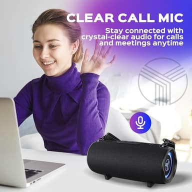 TREBLAB Ultra Loud Wireless Speaker - 60W Stereo Sound with Deep Bass, 20H Playtime, Powerbank, Waterproof, Loudest Portable Bluetooth Speaker for Home, Outdoor Party, Beach, Work, Travel, HD-Max - Image 10