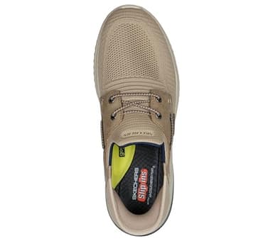 Skechers Men's Delson 3.0-Roth 210606 Low Profile Bungee Lace Slip-Ins, Taupe, 10.5 - Image 3