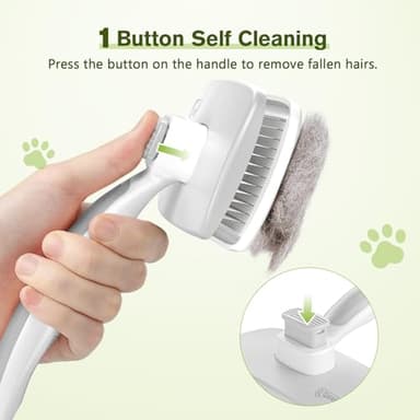 Pecute Self-Cleaning Slicker Brush for Dogs, Cats, Lightweight Dog Brush for Shedding Massaging Grooming, Cat Brush Gently Removes Loose Fur Undercoat for Small Dogs Cats Rabbits of All Hair Types - Image 3