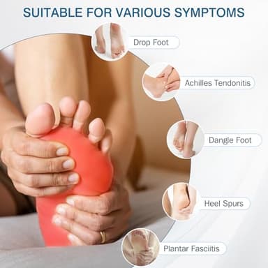 KTSAY Upgrade Plantar Fasciitis Night Splint & Relief Brace with Adjustable Straps - Support for Achilles Tendonitis, Heel Spur Pain, Day & Night Use - Image 3