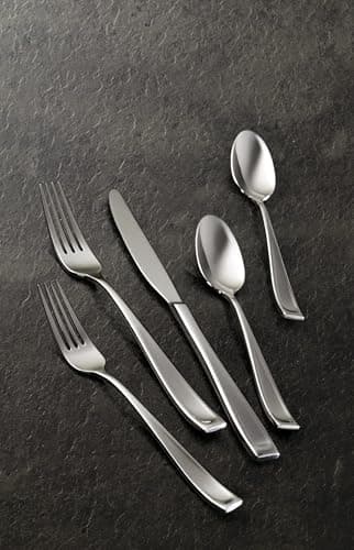 Oneida Silverware Set For 12, Moda 65-Piece Fine Flatware Set with Serving Utensils, Service For 12, 18/10 Stainless Steel, Dishwasher Safe For home, Knives Spoons and Forks Set (Silver, 65 pieces) - Image 10