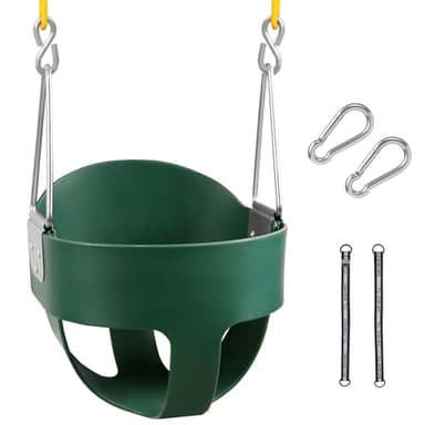 RedSwing High Back Toddler Bucket Swing Seat with Coated Chains, Heavy Duty Kids Swing Seat for Outside, Playground, Backyard, Swing Set Accessories - Image 1