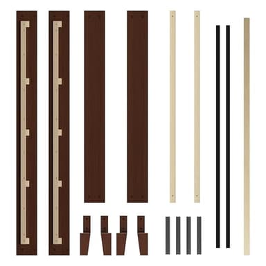 Yaheetech Queen Bed Frame Natural Solid Wood Platform Bed with Wooden Slats Support, 12-inch Underbed Space for Storage, Noise-Free Design, Easy Assembly, Dark Walnut Finish - Image 9