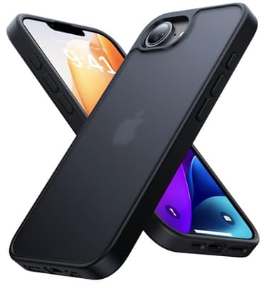 Eastinbox iPhone 16e Case [16FT Military Grade Drop Protection] Anti-Slip, Anti-Scratch, Slim Frosted Matte Translucent Cover 16e Phone Case for iPhone 16 e case 6.1", Frosted Black - Image 1