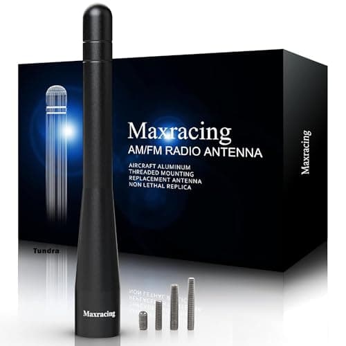 MAXRACING Short Truck Antenna Compatible with Tundra 1999-2025 / Carwash Safe/Aluminum Replacement Antenna - Image 1