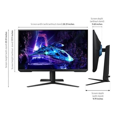 Samsung 32-Inch Odyssey G3 (G30D) Series FHD Gaming Monitor, 1ms, 180Hz, AMD FreeSync, Adjustable Stand, Black Equalizer, Virtual Aim Point, Eye Saver Mode, Flicker-Free, LS32DG302ENXZA - Image 3