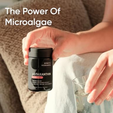 Sports Research Triple Strength Astaxanthin 12mg with Organic Coconut Oil - Antioxidant Supplement, Non-GMO Verified & Gluten Free - 60 Softgels - Image 6