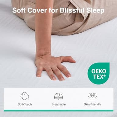 Novilla Queen Size Mattress, 10 Inch Memory Foam Mattress Queen in a Box with Comfort Foam for Contour Support & Motion Isolation & Edge Support, CertiPUR-US Certified - Image 6