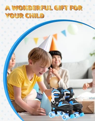 SUPER YOUNGSTER Adjustable Roller Skates Boys Kids Ages 5-8 8-12 Roller Skates Girls with Light up Wheels, Fun Rollerskate for Youth Toddlers - Image 7