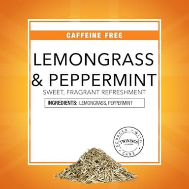Twinings Lemongrass & Peppermint Loose Leaf Infusion Herbal Tea, 2.65 Ounce (75g) Pouch, Naturally Caffeine-Free, Enjoy Hot or Iced - Image 5