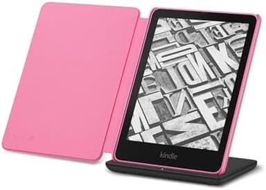 Kindle Paperwhite Signature Edition Essentials Bundle including All-new Kindle Paperwhite Signature Edition (32GB) - Raspberry, Plant-Based Leather Cover - Raspberry, and Wireless Charging Dock - Image 3