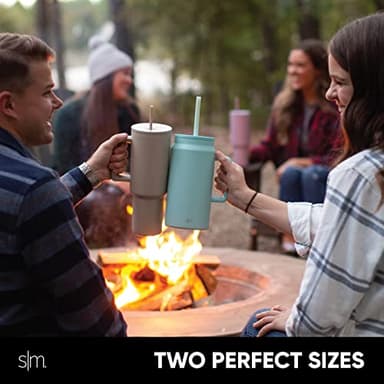 Simple Modern 50 oz Mug Tumbler with Handle and Straw Lid | Reusable Insulated Stainless Steel Large Travel Jug Water Bottle | Gifts for Women Men Him Her | Trek Collection | 50oz | Graphite - Image 9