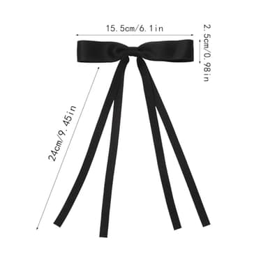 WORTL 16 PCS Hair Bows for Women,Hair Ribbon Hair Bows With Long Tail,Hair Bow Clips Hair Barrettes for Women Accessories - Image 2