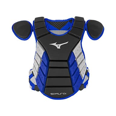 Mizuno Samurai Adult Baseball Boxed Catcher's Gear Set , Black-Royal, 16" Men's Adult - Image 5