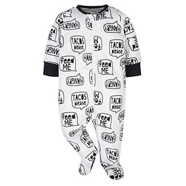 Onesies Brand Baby Boys' 4-Pack Sleep 'N Play Footie, Gold Hungry, Newborn - Image 4