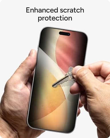 ZAGG Privacy XTR Screen Protector for iPhone 17 Pro Max - 4-Way Privacy Full-Screen Filter, 5X Stronger, Fingerprint-Resistant Tempered Glass, Smooth Feel, Easy Two-Step Installation - Image 6