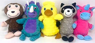 Jalousie Multipack Dog Squeaky Toys Strong Almost Indestructible, with Added Liner for Longer Play Dog Chew Toys (Medium Breeds - 5 Pack Dotted) - Image 9