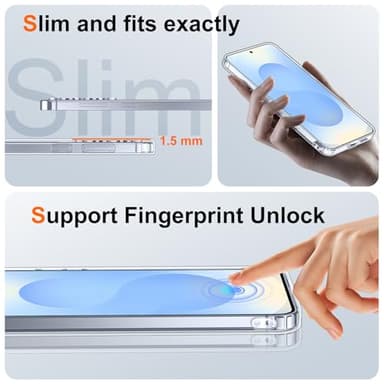 SPIDERCASE for Samsung Galaxy S25 Plus Case, [10 FT Military Grade Drop Protection] [Crystal Clear] [Not-Yellowing] Slim Fit Shockproof Anti-Scratched Rugged Phone Case,Clear - Image 6