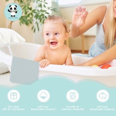 HIPHOP PANDA 10 Pack 6-Layers Muslin Burp Cloths Large - Durable 100% Cotton - Baby Essentials Extra Absorbent and Soft Boys & Girls Rags for Newborn Registry (Slate, 20" X10") - Image 5