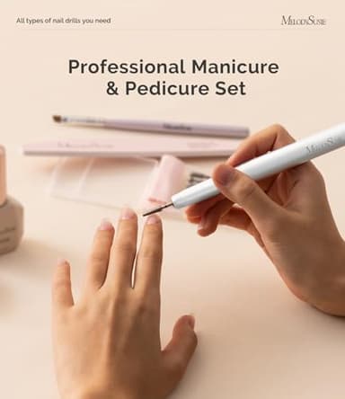 MelodySusie Pen-Shaped Ultra-Slim Cordless Nail Drill, PM170F 30000RPM Portable Rechargeable Electric File with LED Display for All Manicure, Nail Care, Shaping & Gel Removal for Advanced Home Use - Image 4