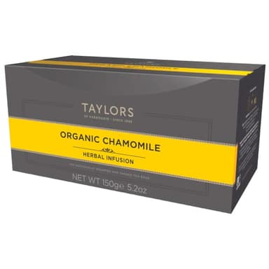Taylors of Harrogate Organic Chamomile Herbal Tea, 100 Teabags - Image 1