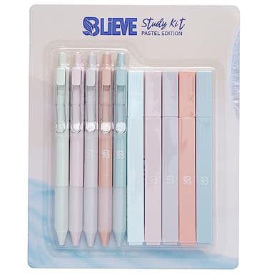 BLIEVE - Aesthetic Highlighters and Gel Pens With Soft Ink And Tip, Bible Highlighters and Pens No Bleed, Dry Fast Easy to Hold, for Bible Journaling Planner School Supplies (Pastel) - Image 9