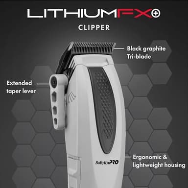 BaBylissPRO Limited Edition LithiumFX+ Cord/Cordless Lithium Ergonomic Clipper (Mist Collection) - Image 4