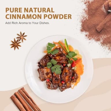 Soeos Organic Ceylon Cinnamon Powder, 8oz (227g), Premium Ground Cinnamon, Non-GMO, Gluten-Free, Freshly Packed - Image 7
