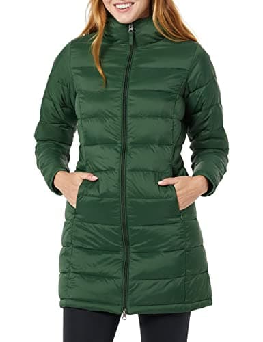 Amazon Essentials Women's Lightweight Water-Resistant Packable Hooded Puffer Coat (Available in Plus Size), Dark Green, X-Small - Image 1