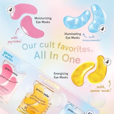 grace & stella Under Eye Patches (12 pairs) Eye Masks for Puffy Eyes and Dark Circles - Stocking Stuffers, Christmas Gifts for Women - Gifts for Birthdays, Bachelorette Party, Bridesmaids, Self Care - Image 4