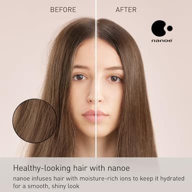 Panasonic Nanoe Salon Hair Dryer with Oscillating QuickDry Nozzle, Diffuser and Concentrator Attachments, 3 Speed Heat Settings for Easy Styling and Healthy Hair - EH-NA67-W (White) - Image 4