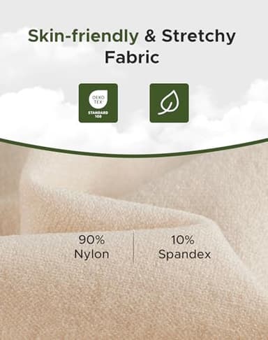 INNERSY Women's Slip Shorts for Under Dresses High Waisted Shorts 3-Pack(Black Nude White,Medium) - Image 4