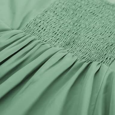 Belle Poque Elegant Midi Dresses Wedding Guest Sun Dresses for Women 2024 Sage Green Bridesmaid Dresses M - Image 5