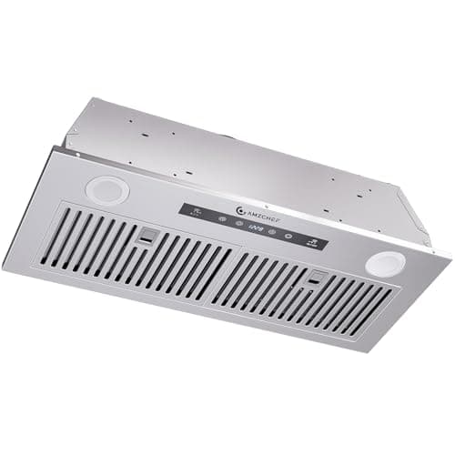 AMZCHEF Range Hood Insert 30 Inch, 900CFM Stainless Steel Kitchen Vent Hood 3 Speed Exhaust Fan Touch/Remote/Gesture Control LED lights Time Setting Dishwasher-Safe Baffle Filters - Image 1