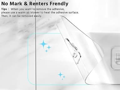 Moforoco Shower Caddy Shelf Organizer Rack, Self Adhesive Black Bathroom Shelves Basket, Home Farmhouse Wall Inside Organization and Storage Decor Rv Accessories, First Camper Apartment Essentials - Image 4