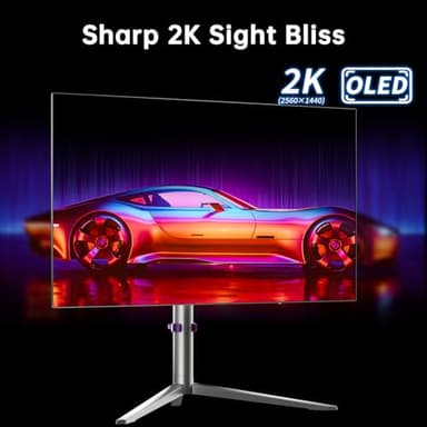KTC 27-inch OLED Gaming Monitor | QHD 2560x1440P | 240Hz 0.03ms GTG | 1.5M:1 Contrast Ratio | DisplayHDR True Black 400 | 65W USB Type-C | Dual Speakers | Comes with Type-C, HDMI & DP Cables Included - Image 4