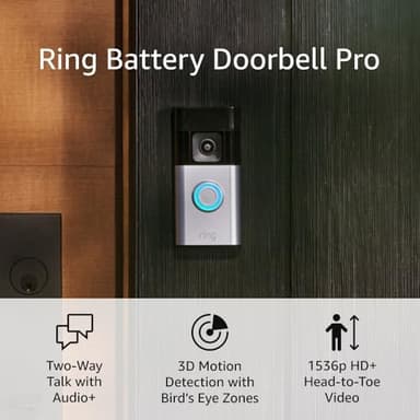 Ring Battery Doorbell Pro (newest model), Two-Way Talk with Audio+, 3D Motion Detection, and 1536p HD+ Head-to-Toe Video - Image 7