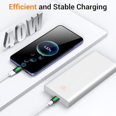 Temdan USB to USB C Adapter,Car Charger OTG Converter Compatible with MacBook Pro Air 2024,Samsung Notebook and More Type C,for iPhone 17 16 15 Air Plus Pro Max,OTG Adapters-Black - Image 5