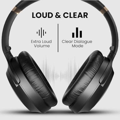 Avantree Duet - Dual Wireless Headphones for TV Watching, Clear Voice & Loud Volume for Seniors and The Hard of Hearing, Easy Plug & Play Setup, with 2.4GHz RF Transmitter & Charging Dock - Image 3