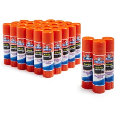 Elmer’s Disappearing Purple School Glue Sticks, Washable, 7g, 30 Count - Bulk Pack for Classrooms, 1 Teacher Brand - Image 3