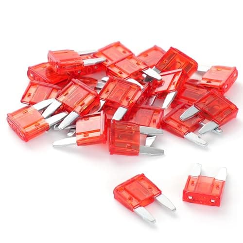 (25Pcs) 10 Amp Mini Car Fuses, 10A Automotive Fuses, Blade Fuse for Car/RV/Truck/SUV/Motorcycle/Boat - Image 1