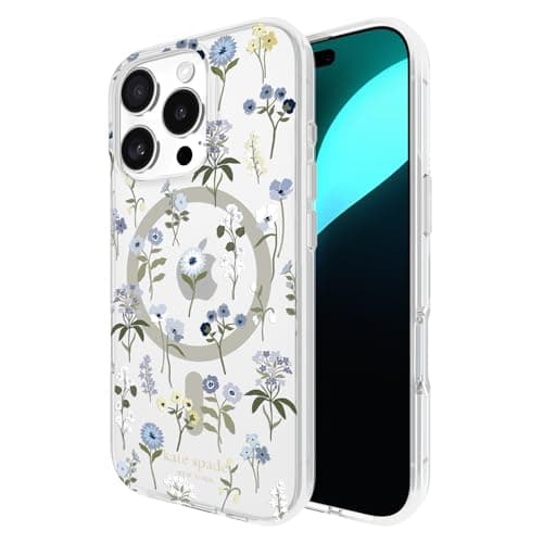 kate spade new york iPhone 16 Pro Case - Compatible with MagSafe - Designer Phone Case - Precious Bloom - Image 1
