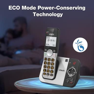 VTech VG232 Cordless Phone with Answering Machine - with Large Display Full-Duplex Speakerphone Caller ID/Call Waiting Last 10 Number Redial - Image 10