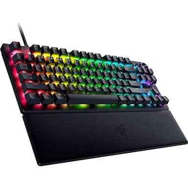 Razer Huntsman V3 Pro TKL Esports Gaming Keyboard: Analog Optical Switches - Razer Snap Tap - Rapid Trigger - Adjustable Actuation - Media Keys & Dial - Doubleshot PBT Keycaps - Wrist Rest - Black - Image 12